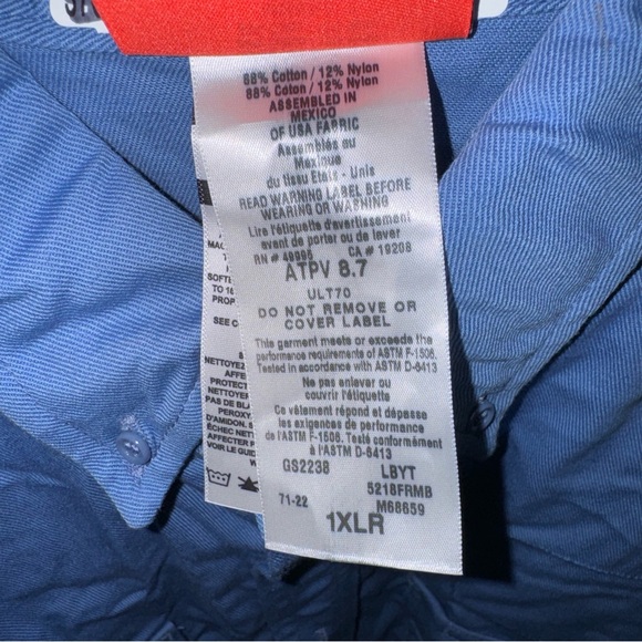 Steelguard Pro FR Light Blue Reflective Shirt - Picture 9 of 16